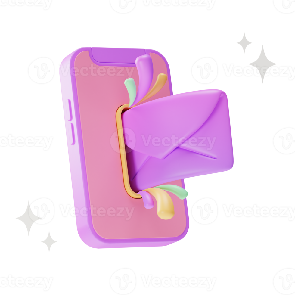 Object Element UI, Send email, 3d illustration png