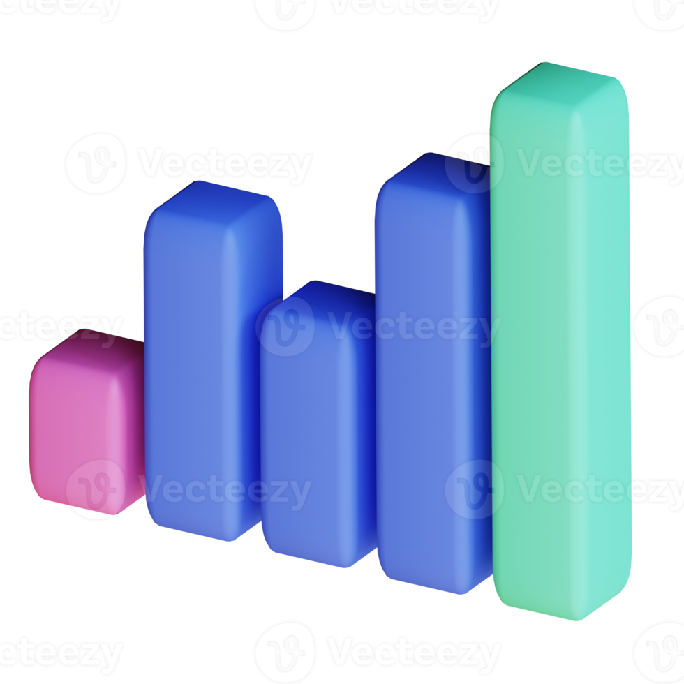 3d illustration candle chart png