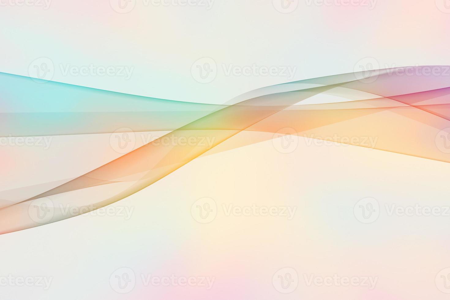 Trendy smooth wavy fluid gradient three-dimensional background design illustration. Abstract smooth colorful wave 3d rendering photo