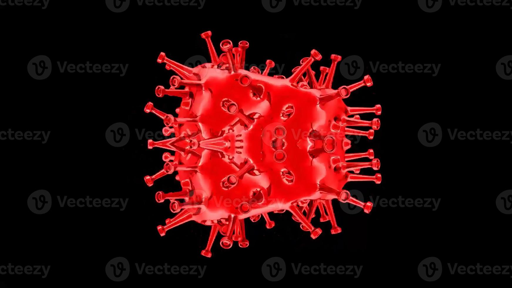 Corona Virus Covid Pandemic 3D Rendering photo