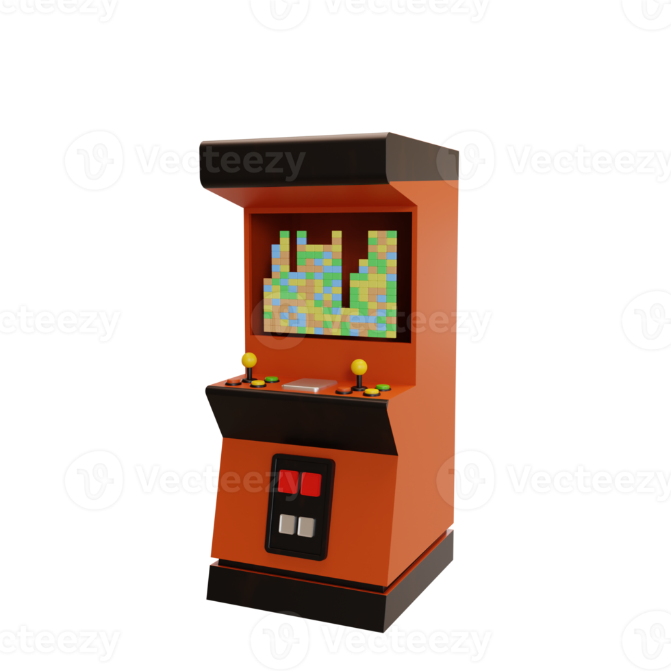 illustration de machine d'arcade 3d png