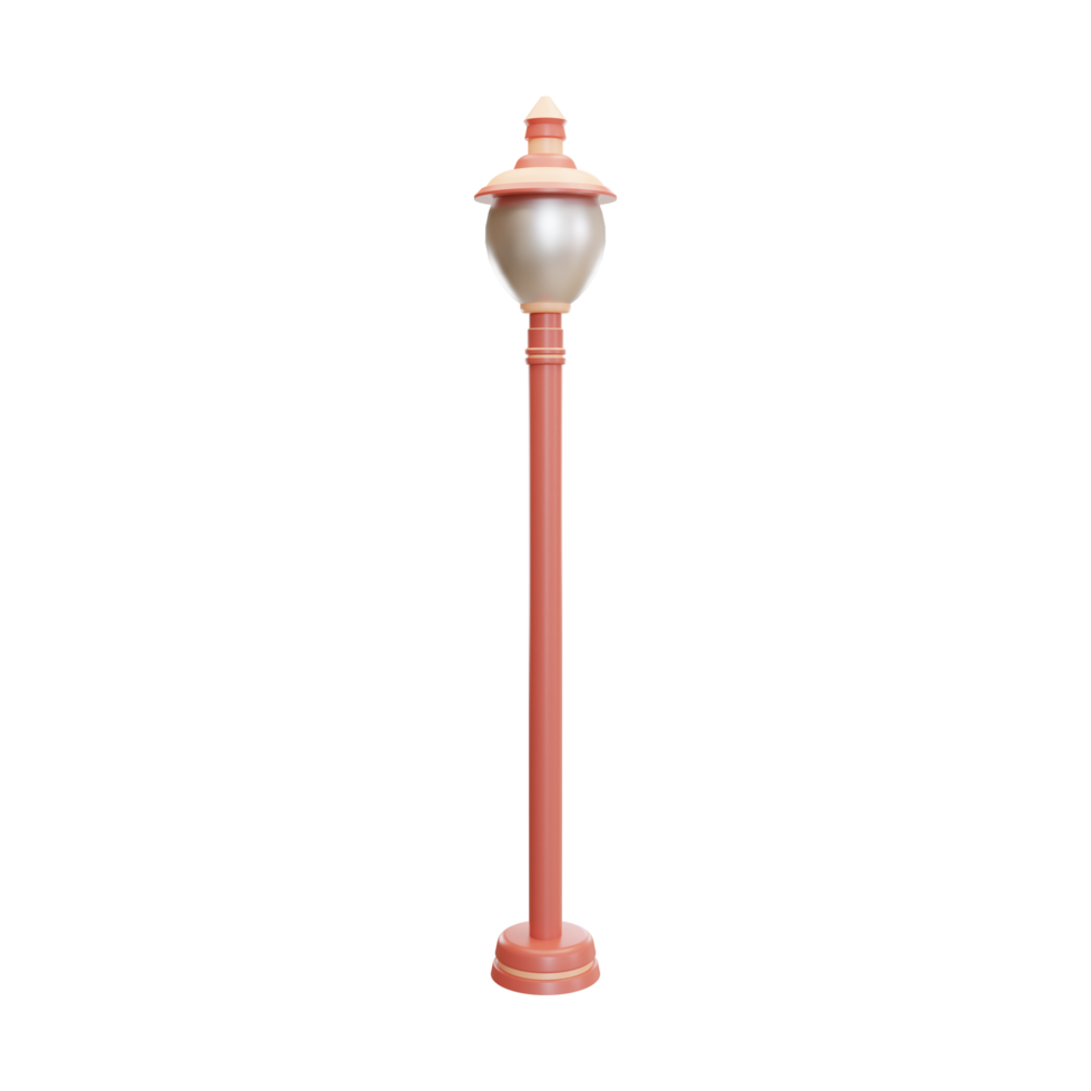 Street light illustration 3d png