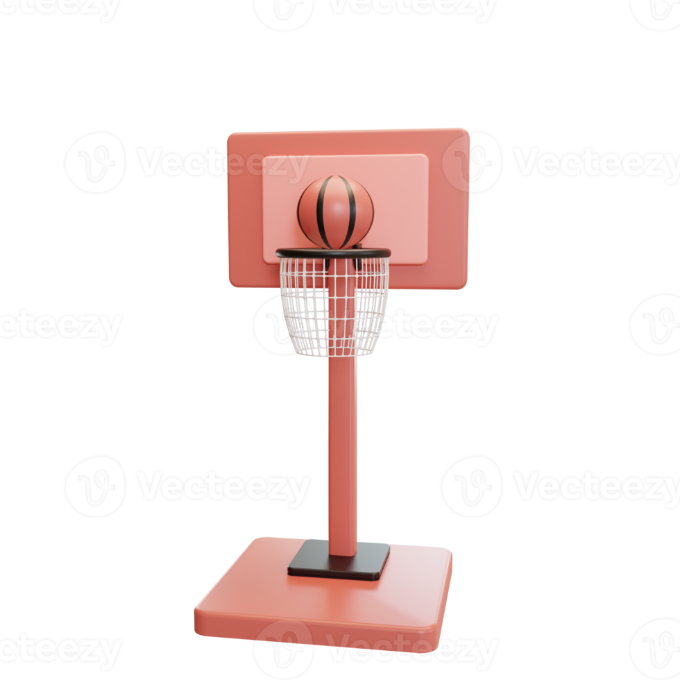 Basketball illustration 3d png