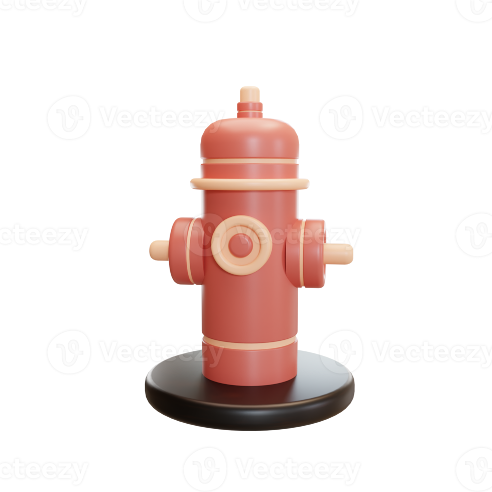 Hydrant illustration 3d png