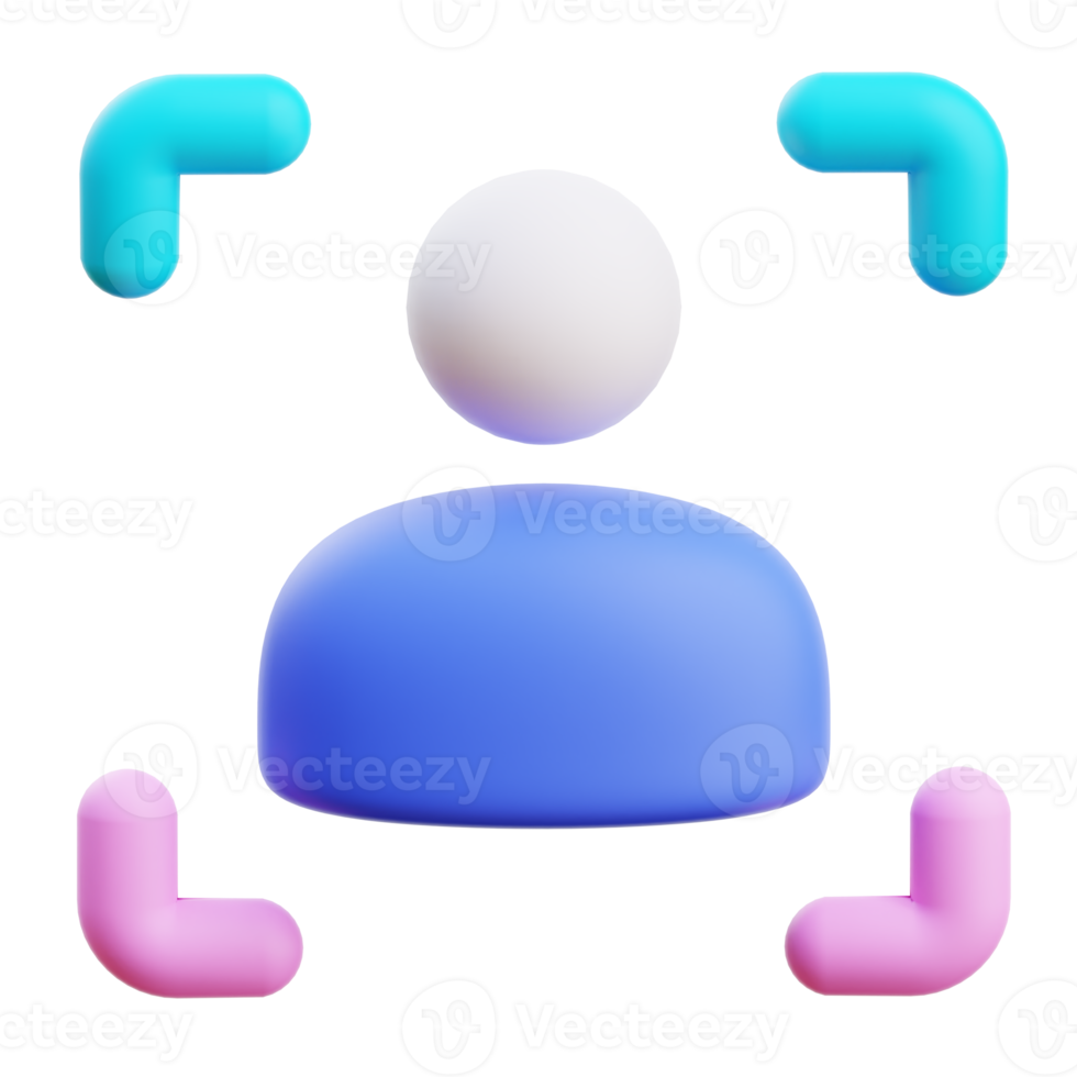 Riconoscimento facciale 3D png