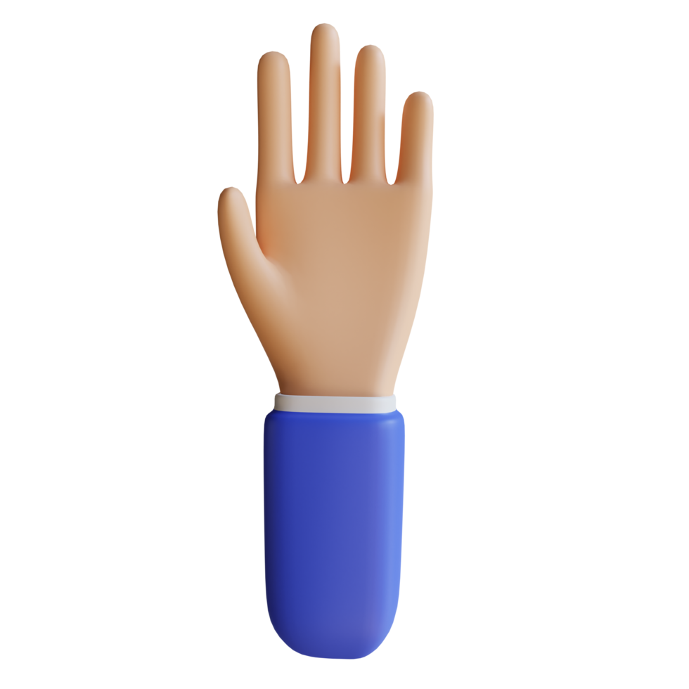 3D fem finger gest png