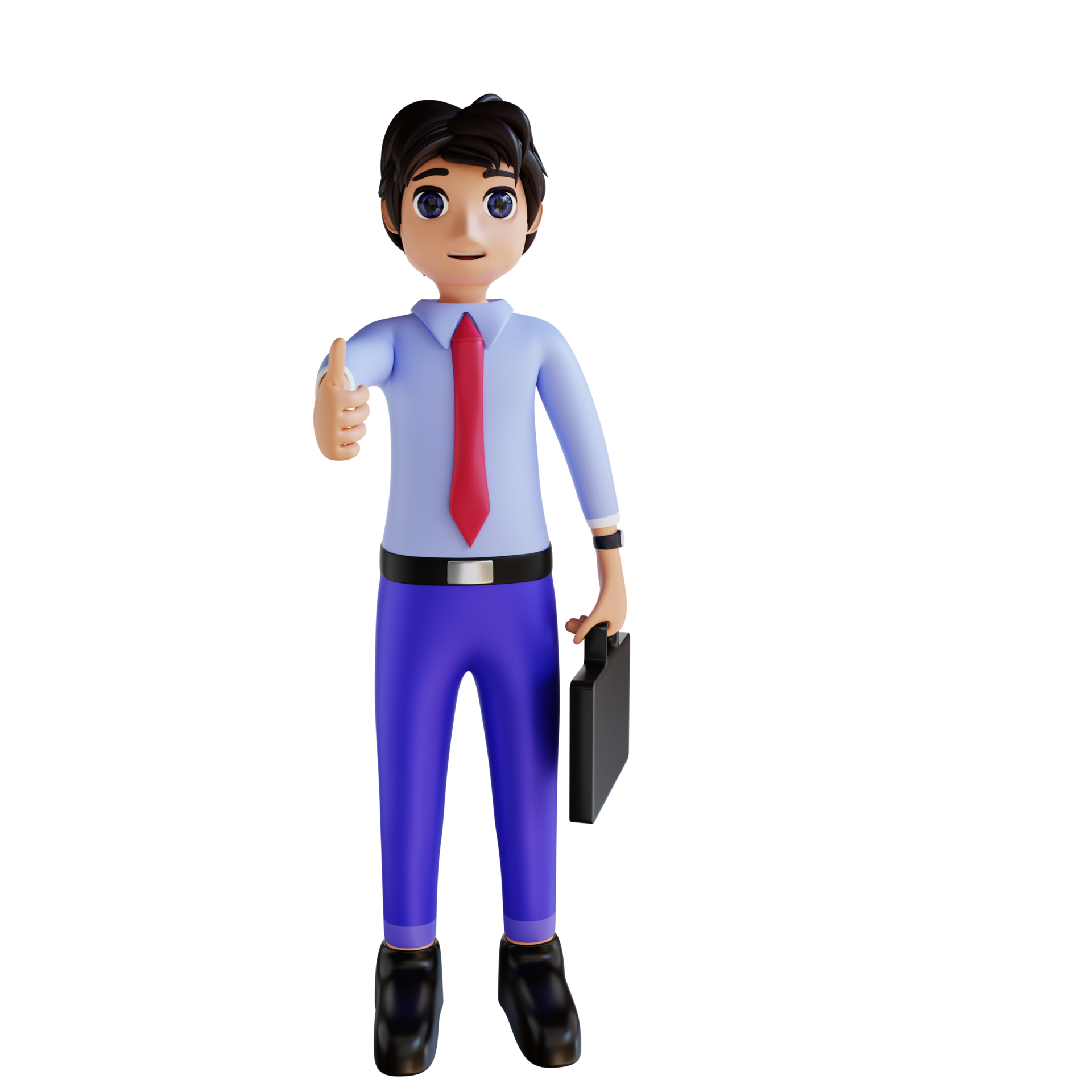 3d masculino personagem dar Está bem placa 24785744 PNG