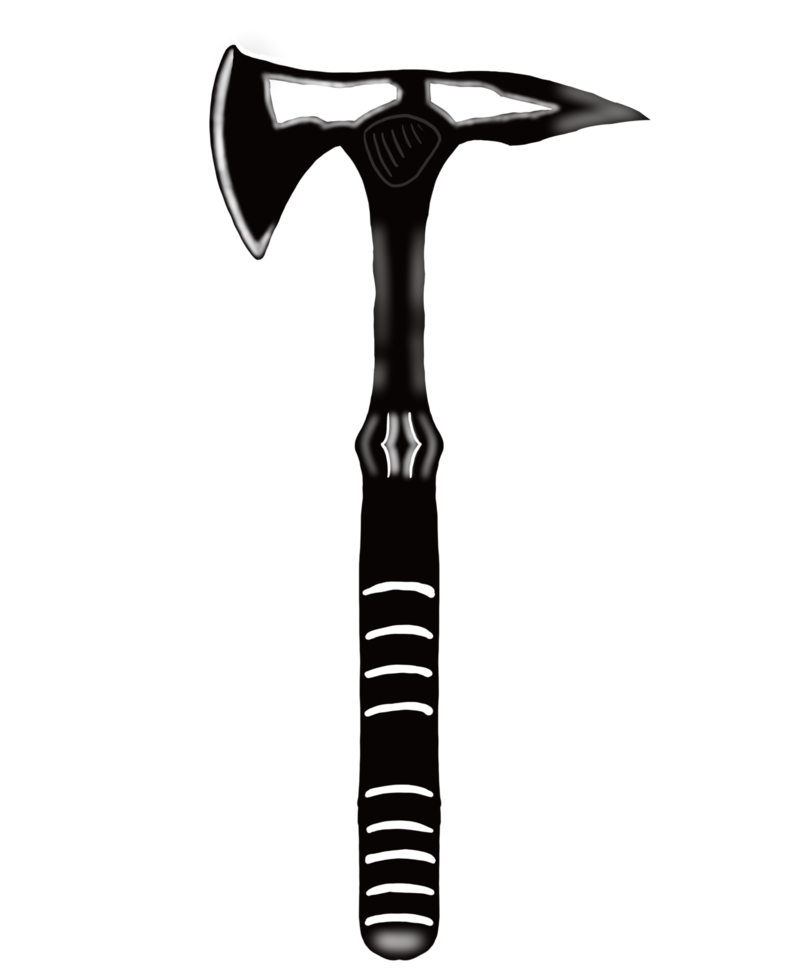 ilustração de machado de metal moderno png