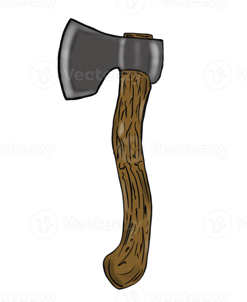 Wooden axe classic icon png