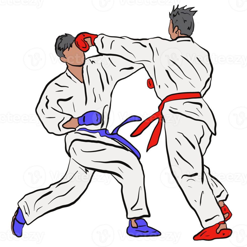 karate illustration png