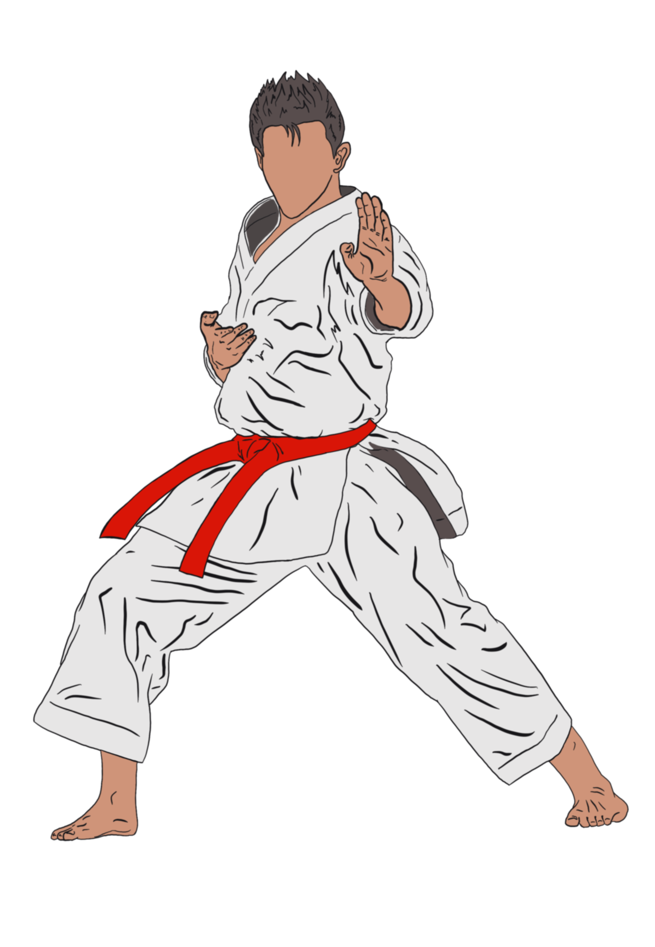 Karate Illustration Modern Design Png File 8854355 Png