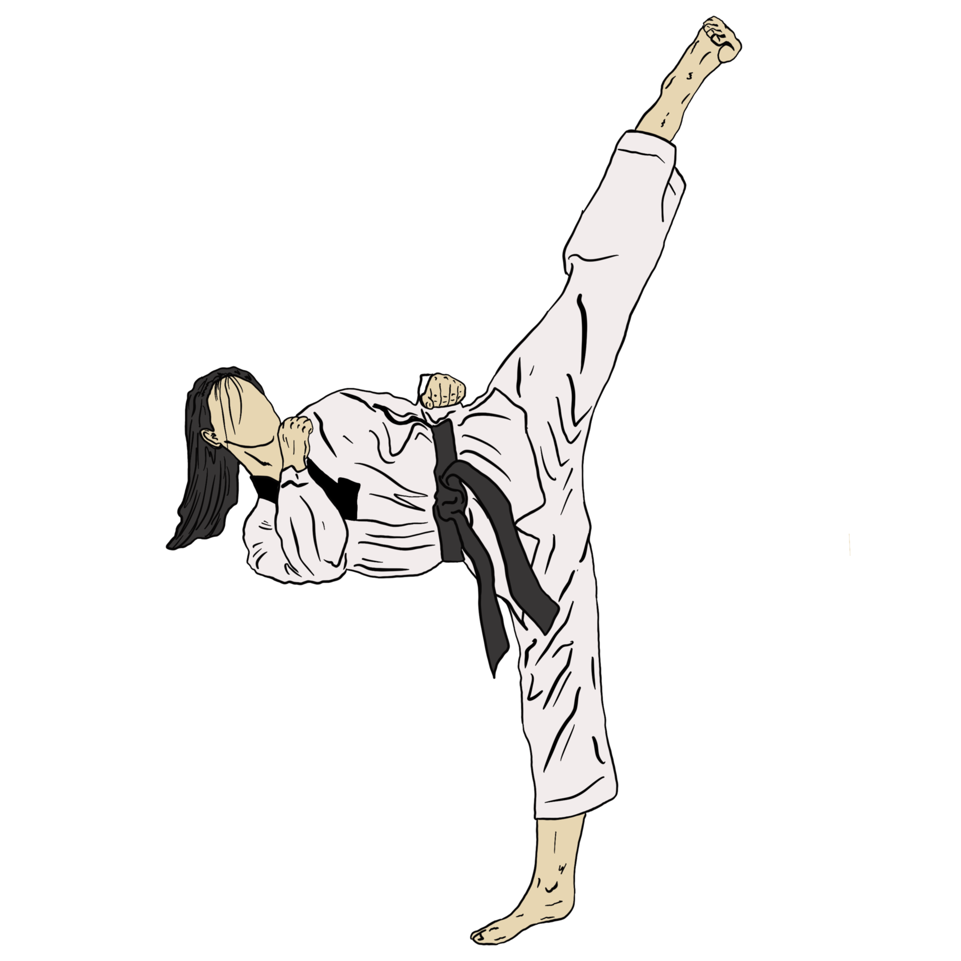 karate illustration modern design png file 8854361 PNG