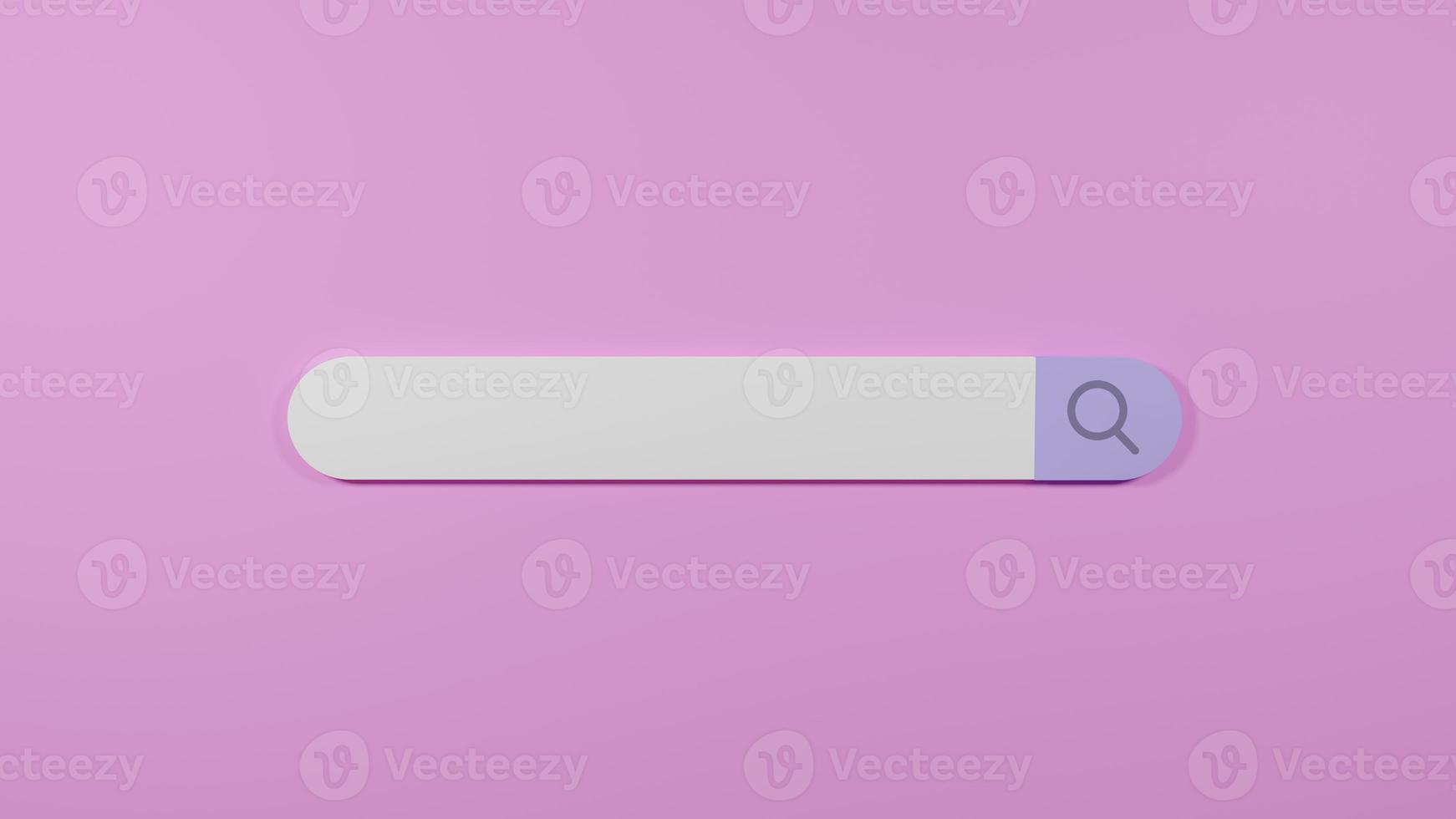 3D Search Bar Browser Data Trending Marketing photo
