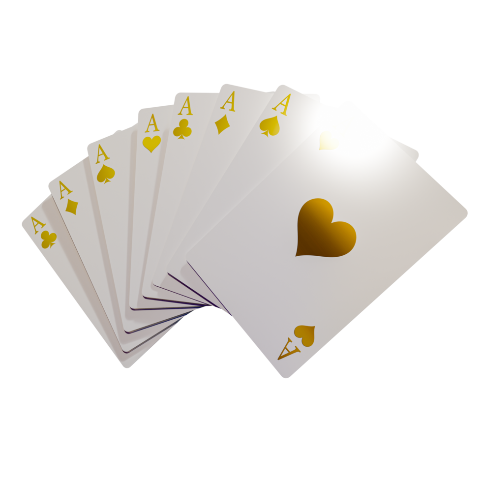 casino tarjeta blanca elementos de diseño 3d png