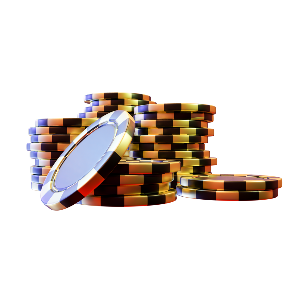 elementos de diseño 3d de casino png