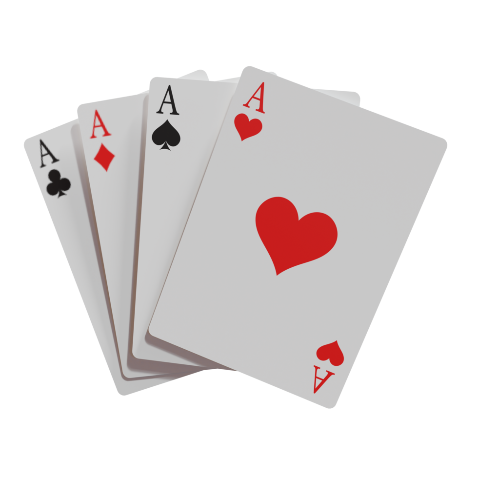 Poker Card Casino 3D Design Elements png