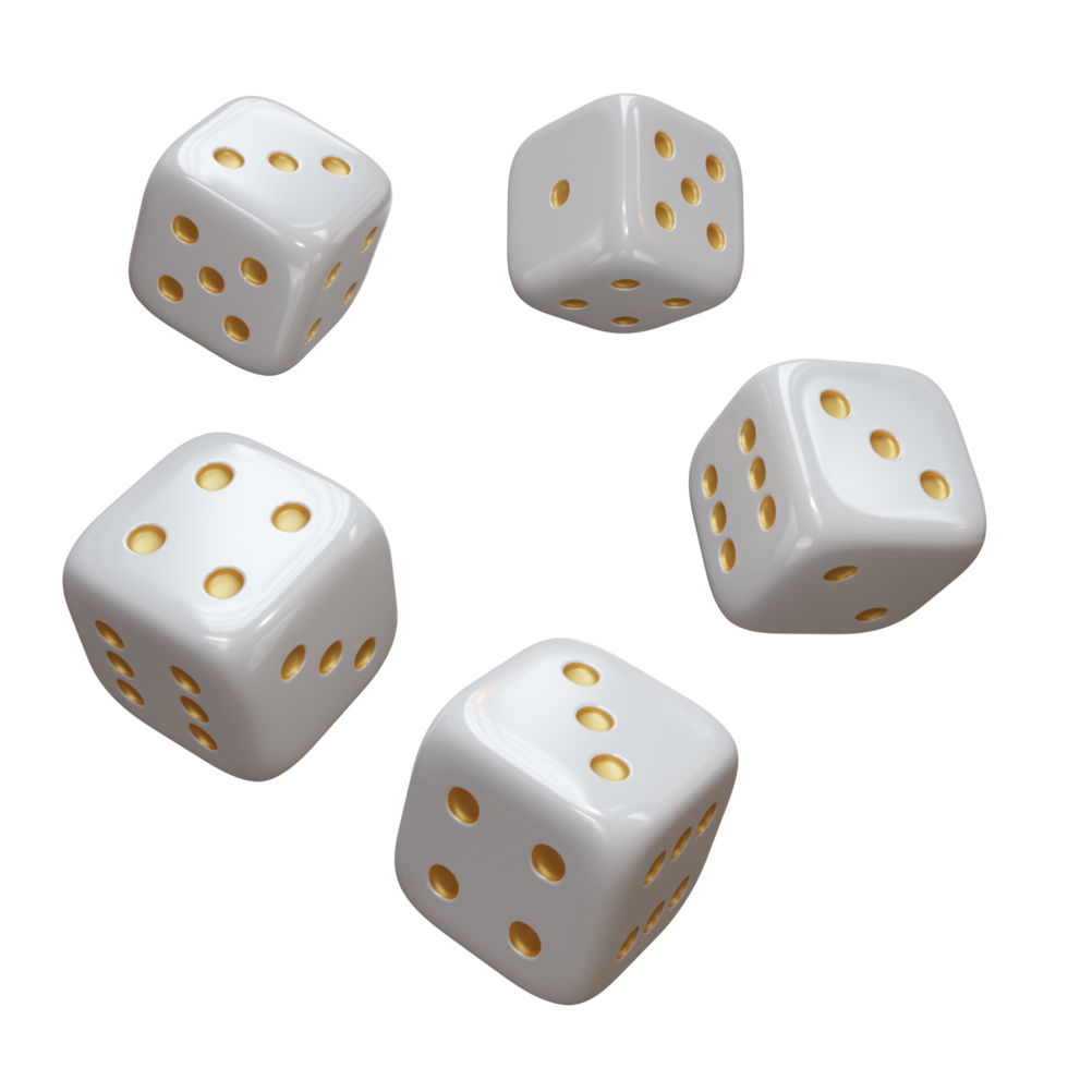 elementos de diseño 3d de casino png