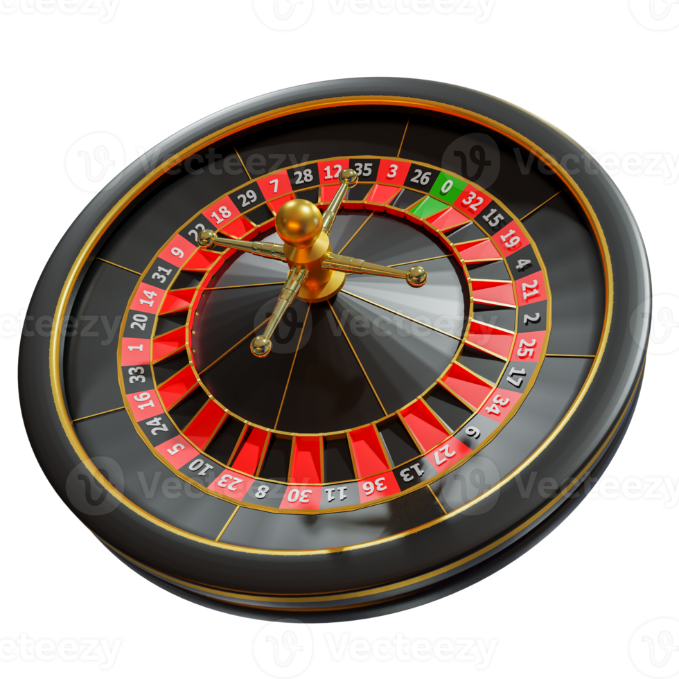 Dark  Roulette Casino 3D Design Elements png