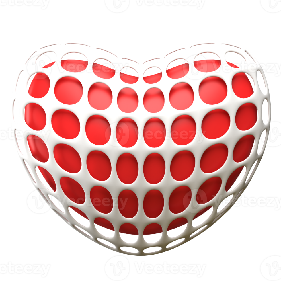 coeur, 3d, illustration png