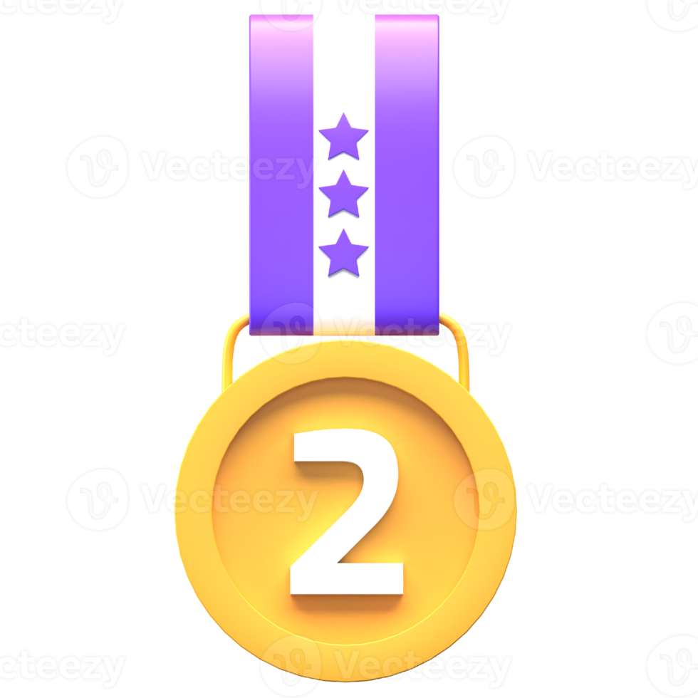 3d Medal Icon Illustration png