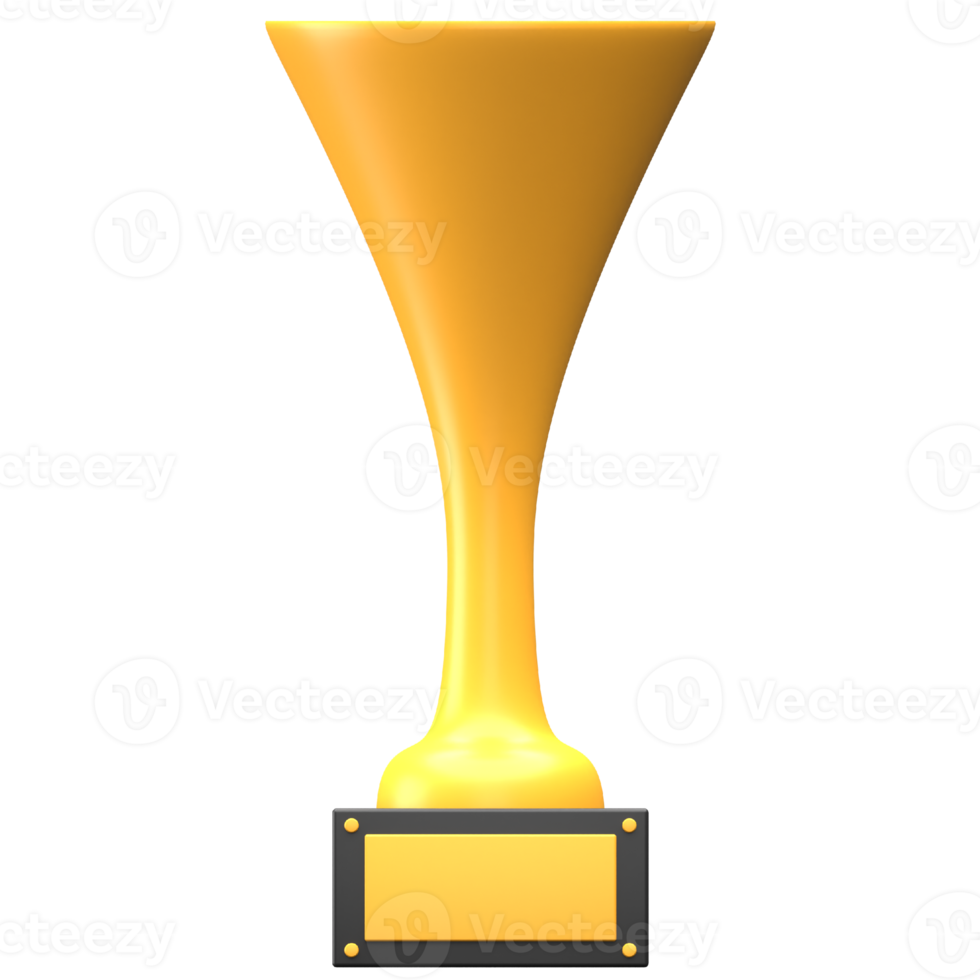 3D-trofee illustratie png