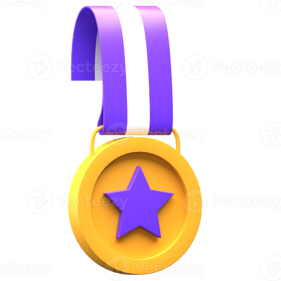 3d Medal Icon Illustration png