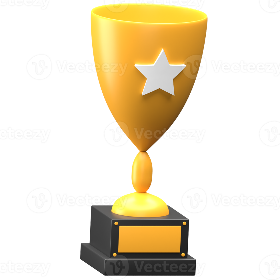 illustration de trophée 3d png