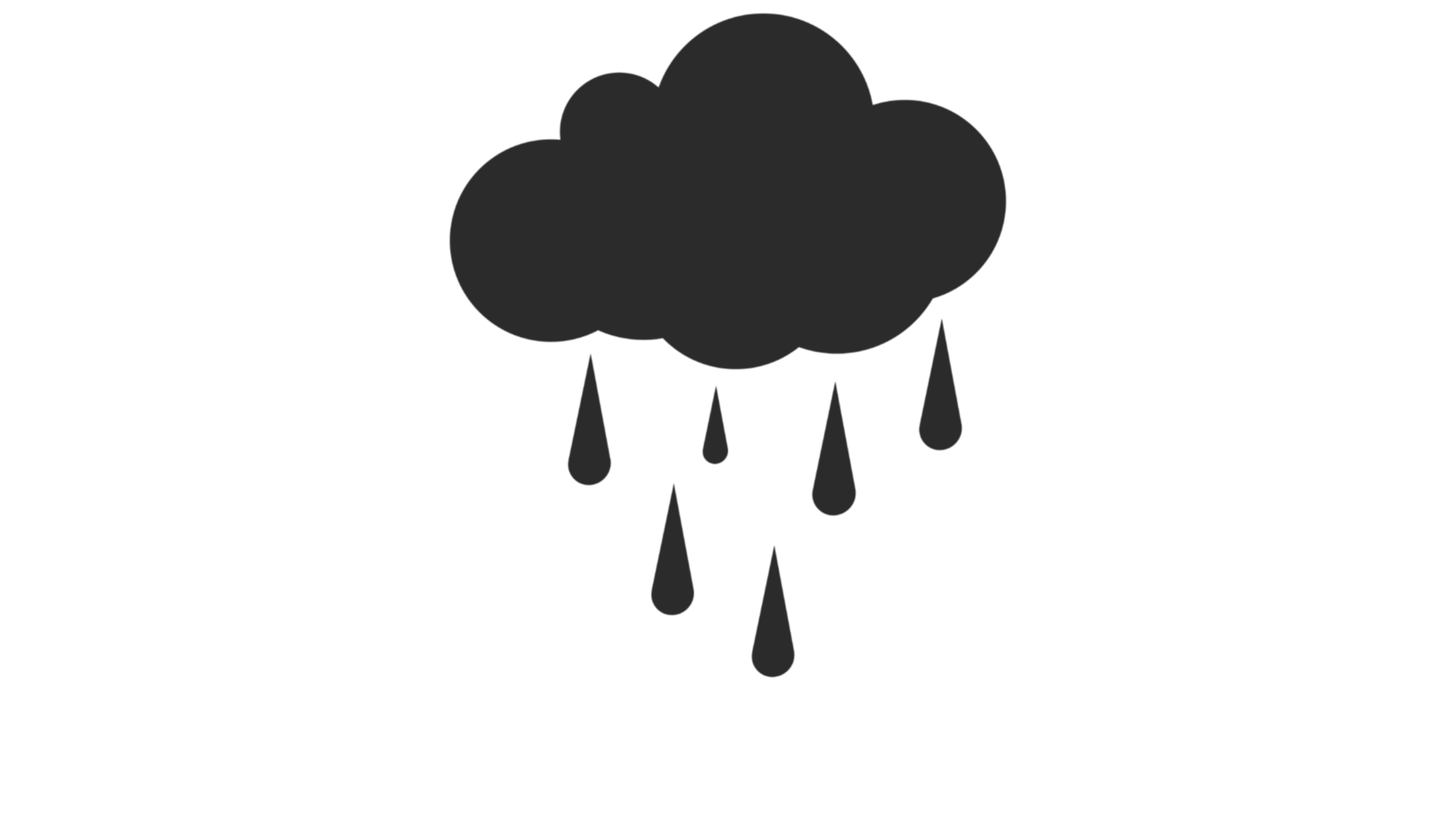 zwarte wolk vallende regen icoon gratis download png