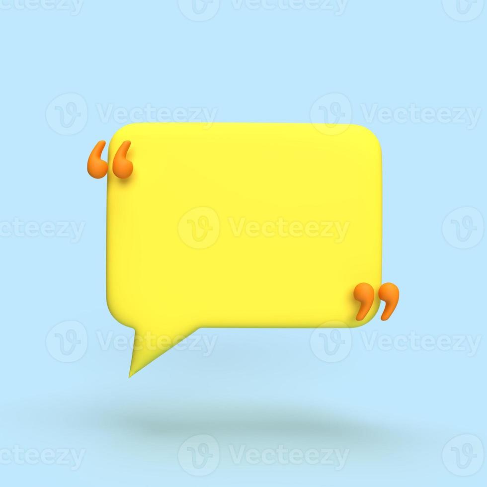 3D Chat Bubbles Minimal Concept of Social Media Messages 3D Illustrations photo