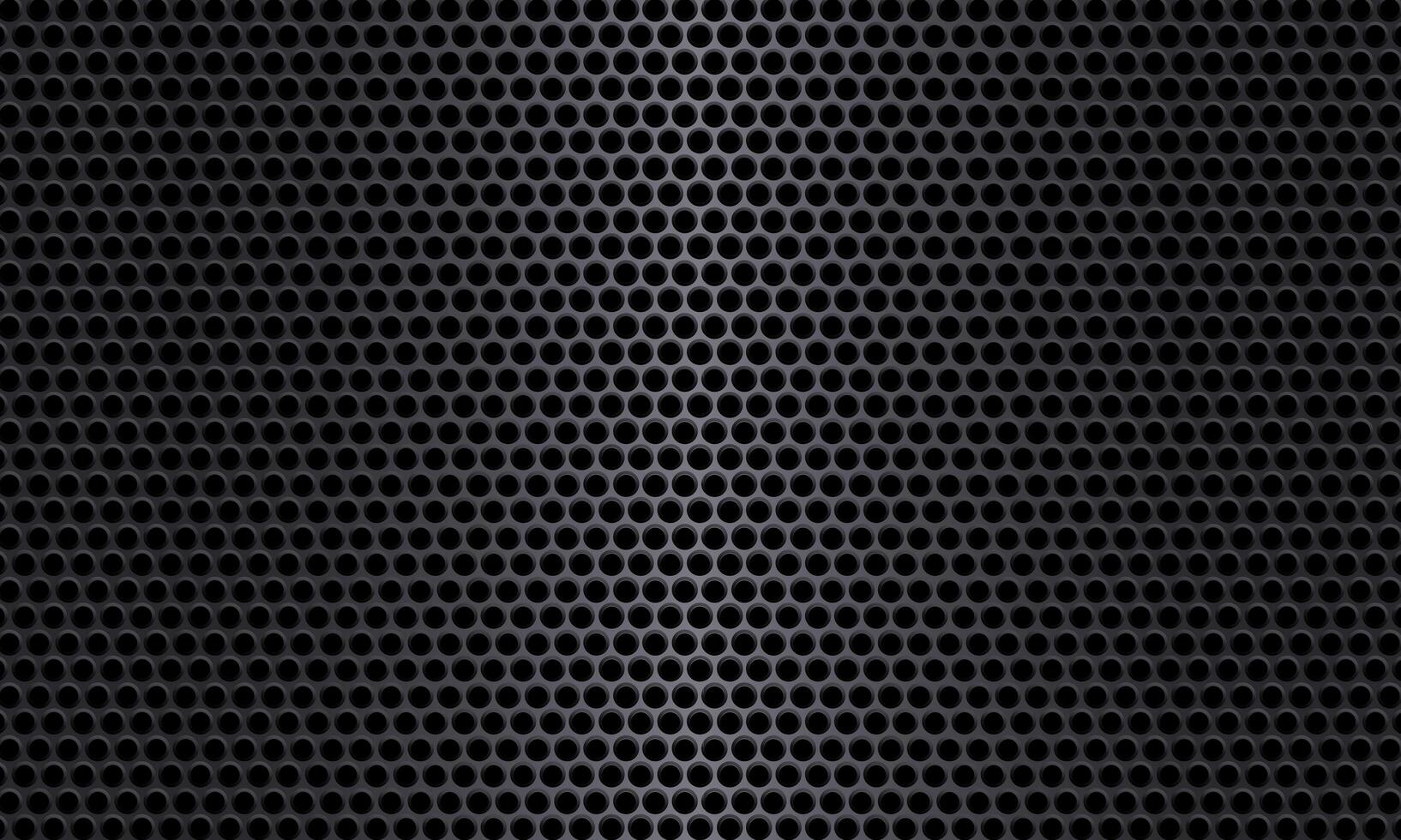 Black metal texture steel background. The pattern metal sheet is perforated with a flash of light. modern industrial style wallpapers photo