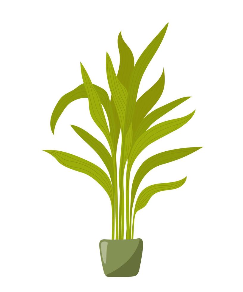 Houseplant in pot. vector