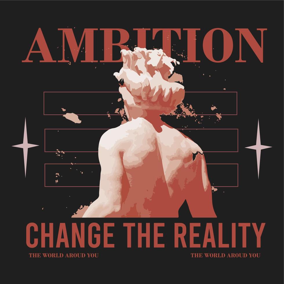Ambition Change the Reality vector