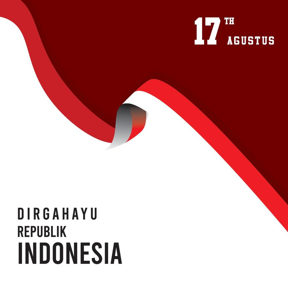 dia de la independencia de indonesia vector