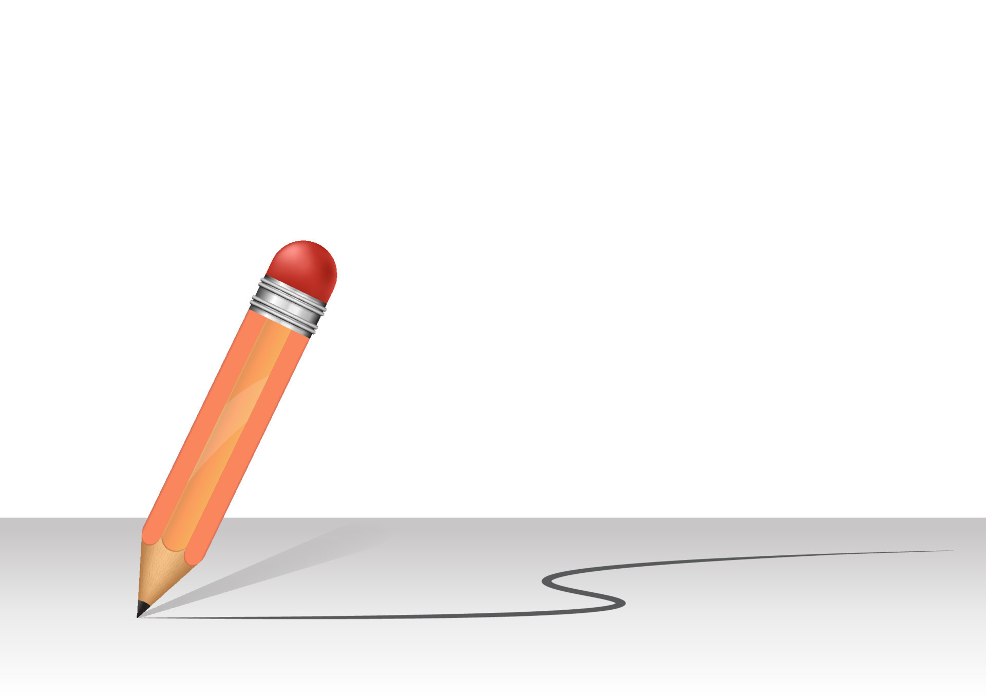 yellow pencil draws a line 8856356 Vector Art at Vecteezy