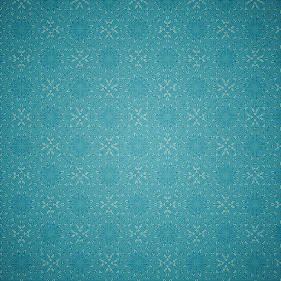 Blue Vintage Mandala Pattern vector
