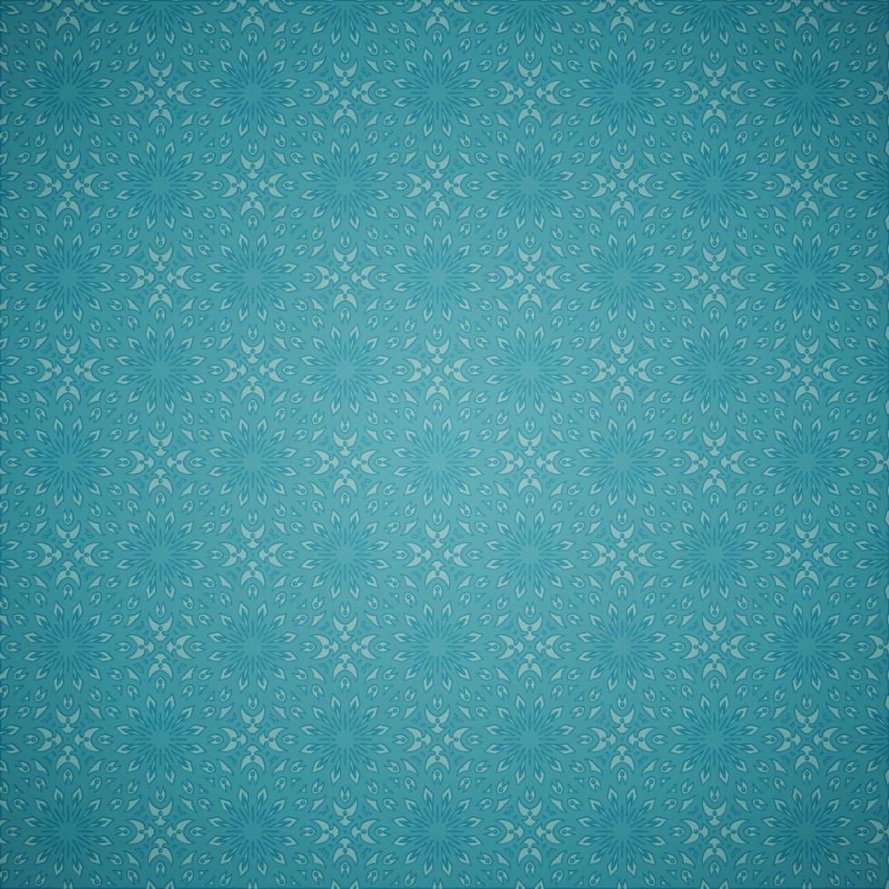 Blue Vintage Mandala Pattern vector