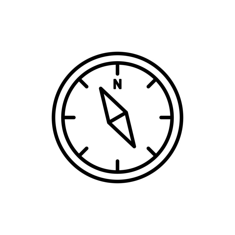 compass illustration. free vector icon