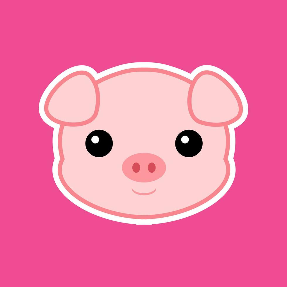 baby pig illustration vector