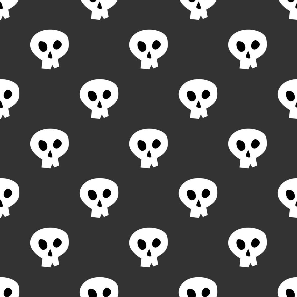 Skull seamless pattern. Suitable to place as background, backdrop, wallpaper, etc. Free Vector