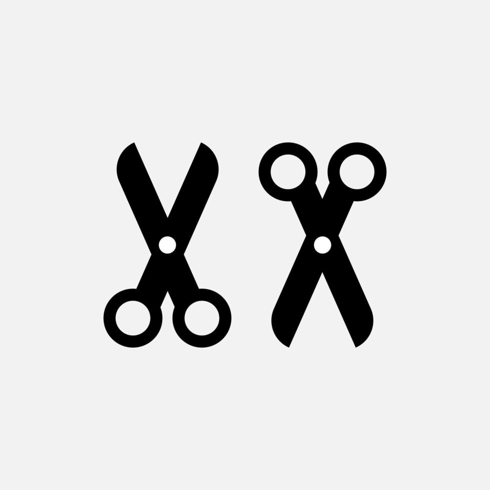 scissors icon. free vector