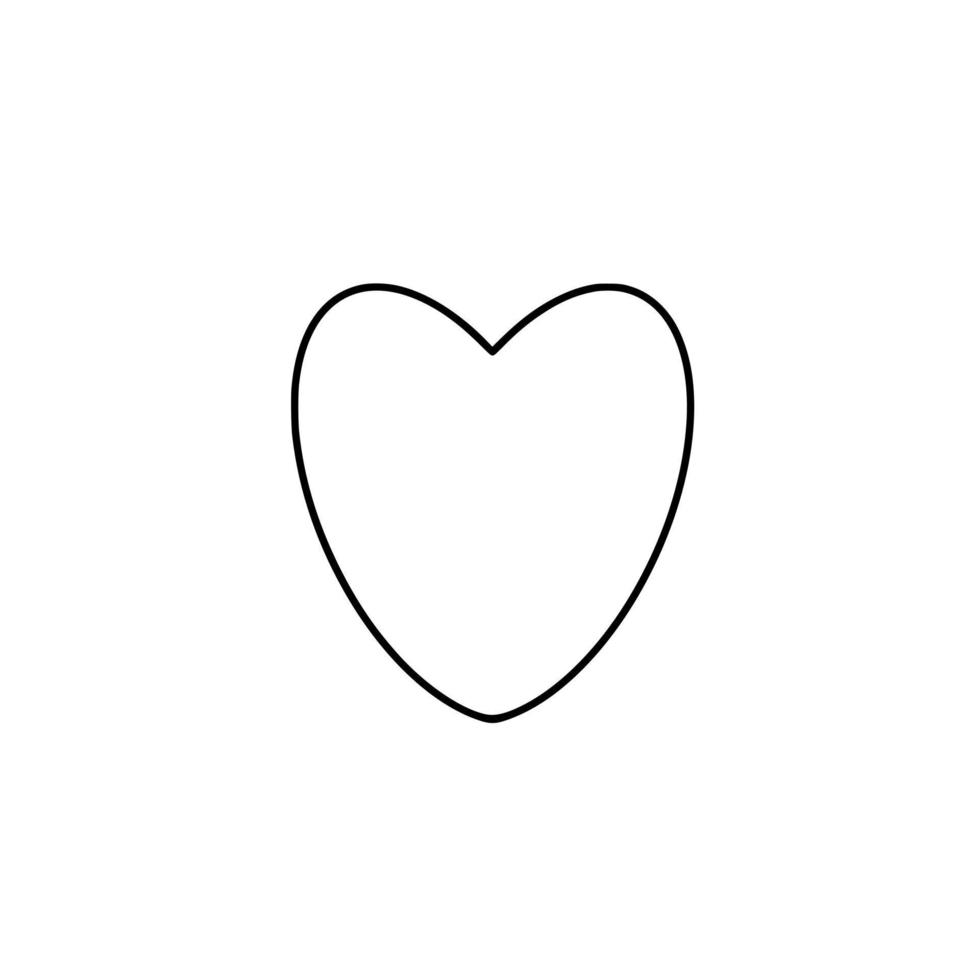 Black and white heart vector