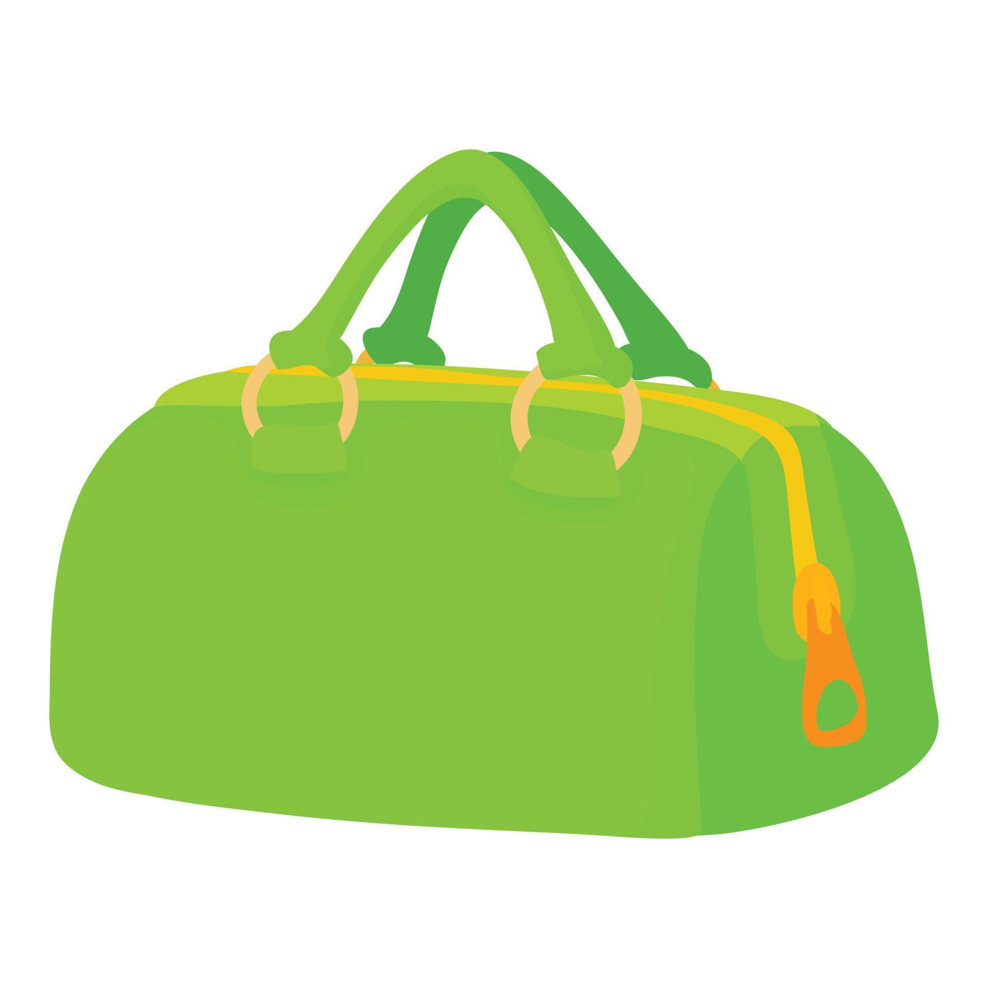 Green sports bag icon, cartoon style 8857161 Vector Art at Vecteezy