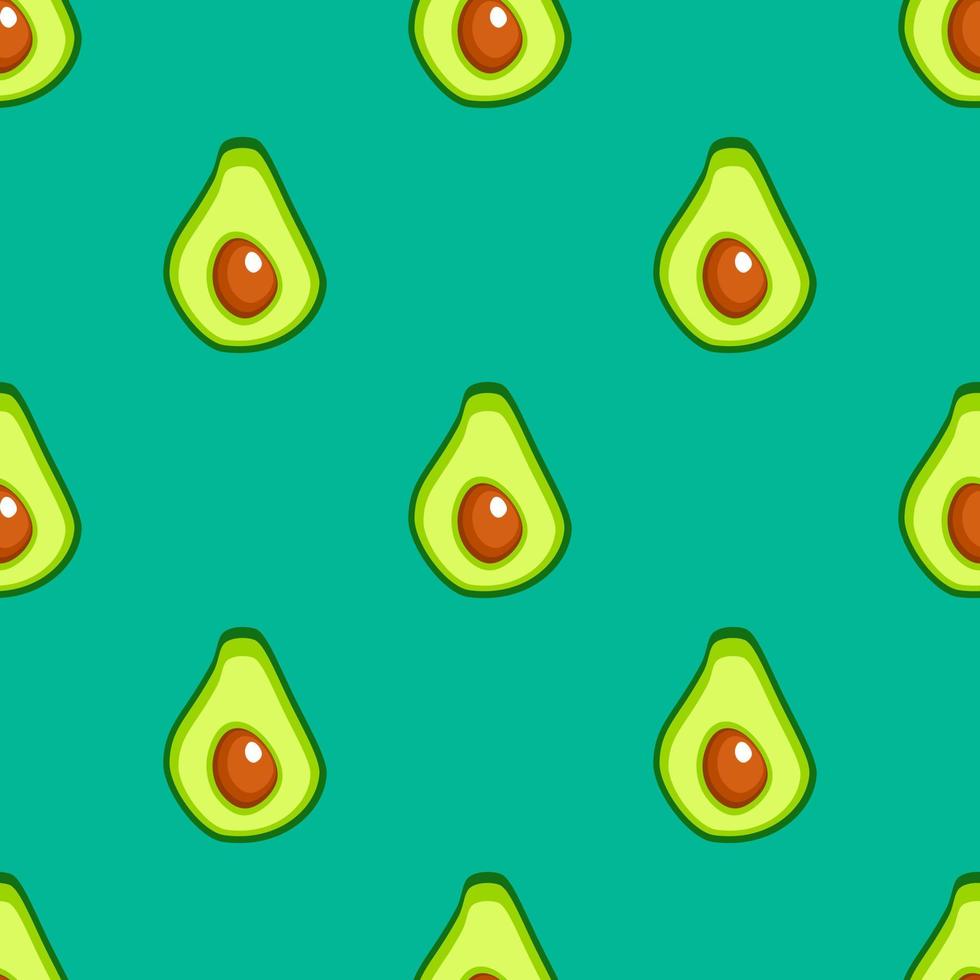 patrón vectorial sin costuras con aguacate de frutas. para cocina, para imprimir en textiles, funda para teléfono. diseño de aguacate para tela y decoración. vector