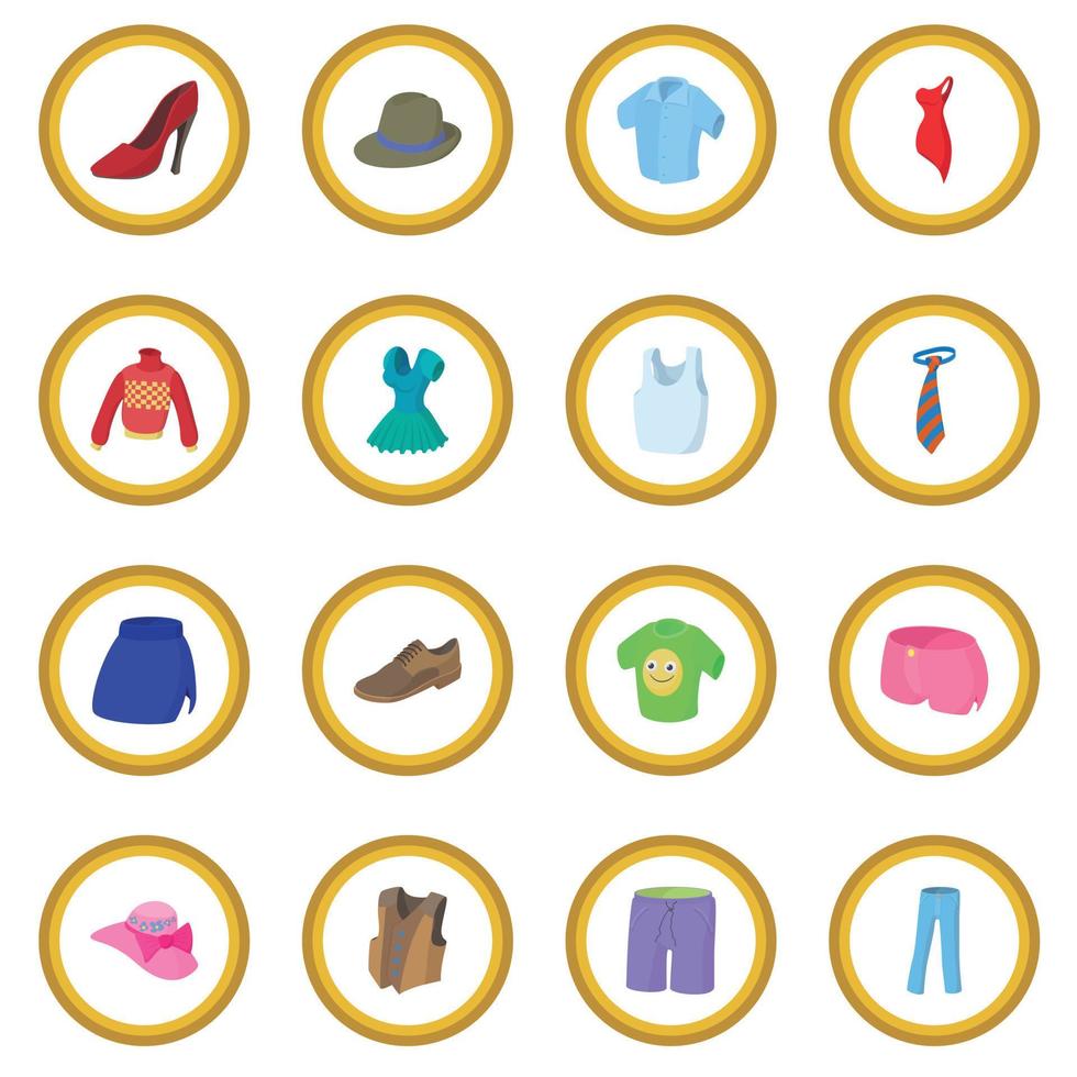 Clothing icon circle vector