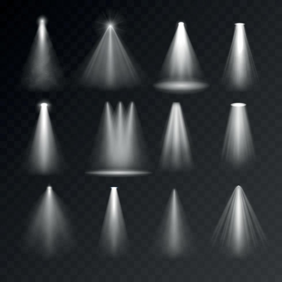 Light sources set vector