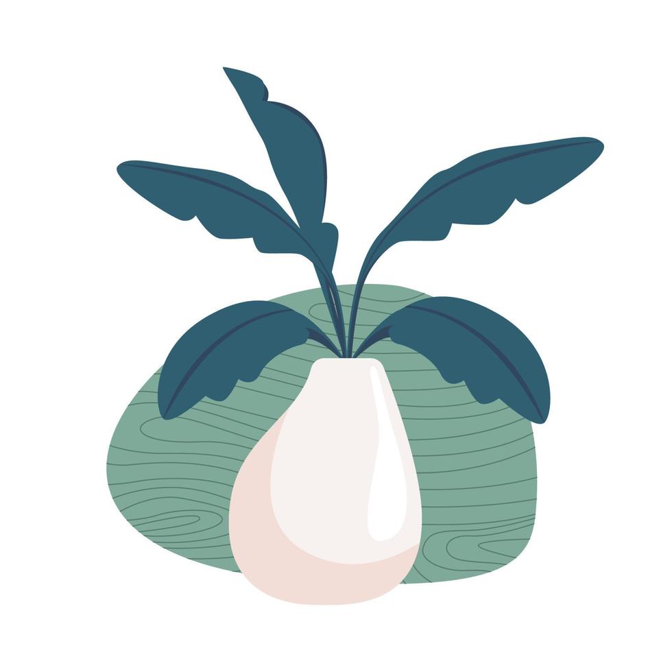 florero con burbuja verde aislado sobre fondo blanco. preparación para empezar a trabajar. ilustración vectorial de diseño plano vector