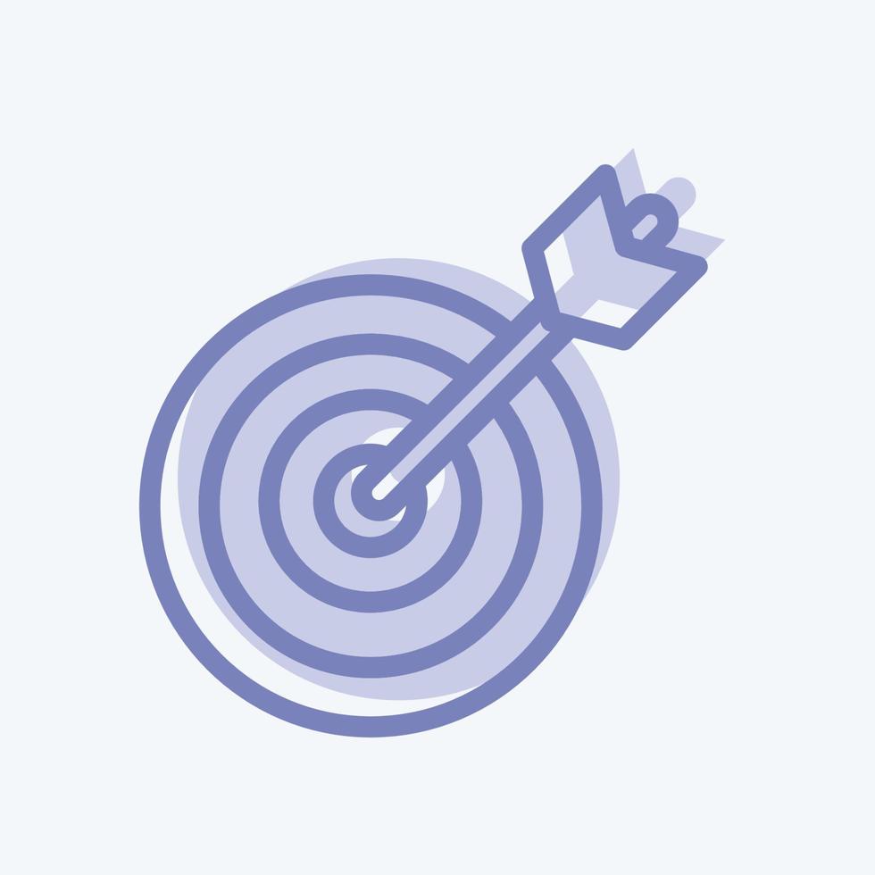 Icon Precision. suitable for Startup symbol. two tone style. simple design editable. design template vector. simple illustration vector