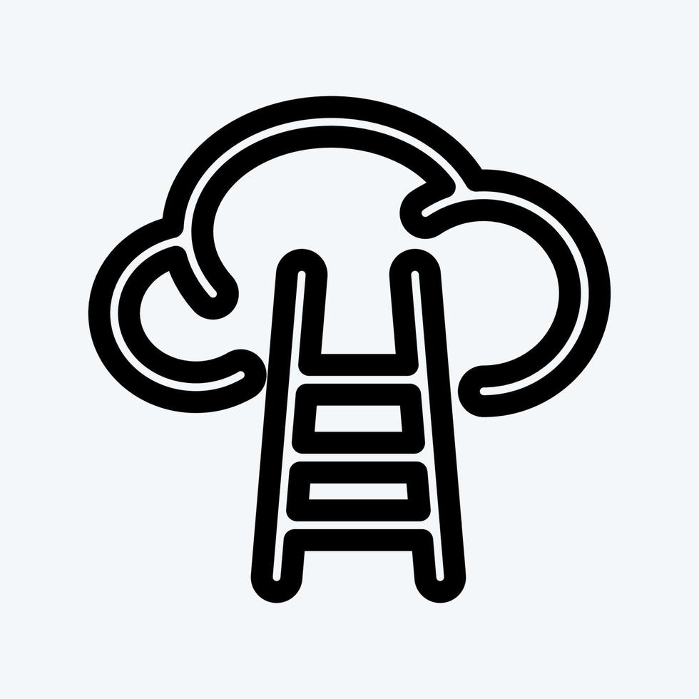 Icon Career. suitable for Startup symbol. line style. simple design editable. design template vector. simple illustration vector