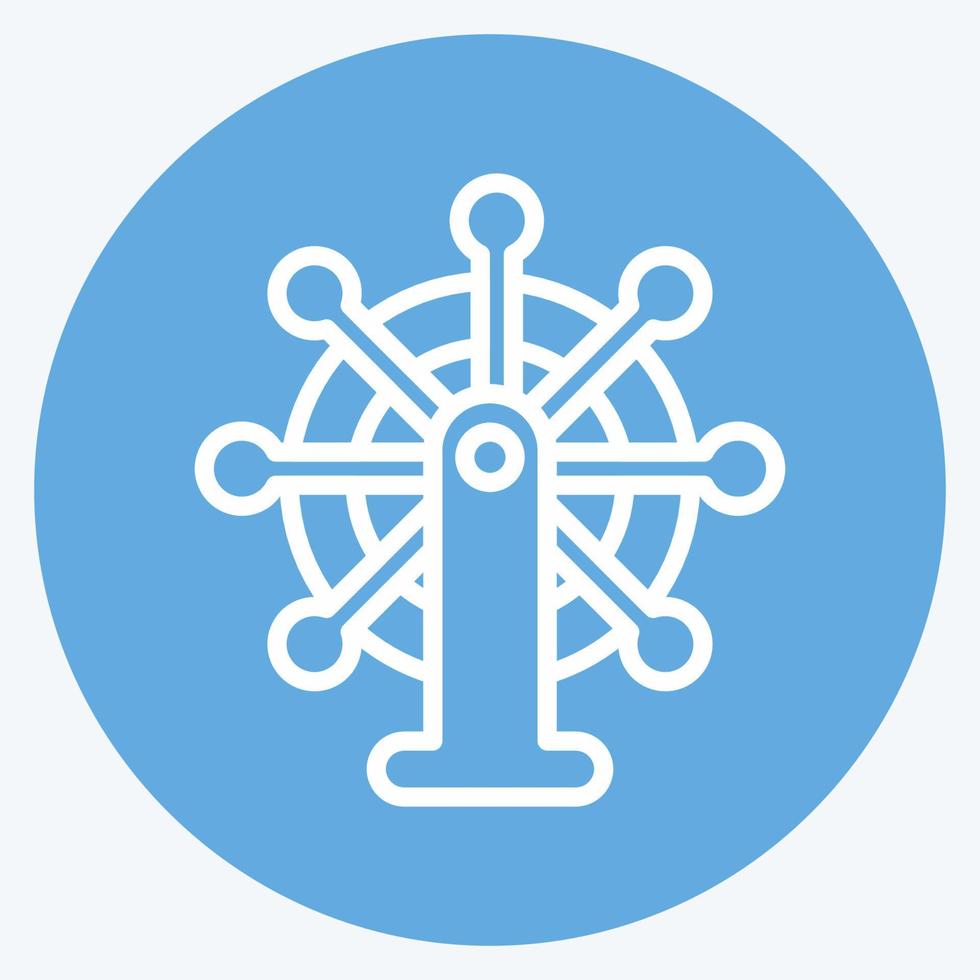 Icon Leadership. suitable for Startup symbol. blue eyes style. simple design editable. design template vector. simple illustration vector