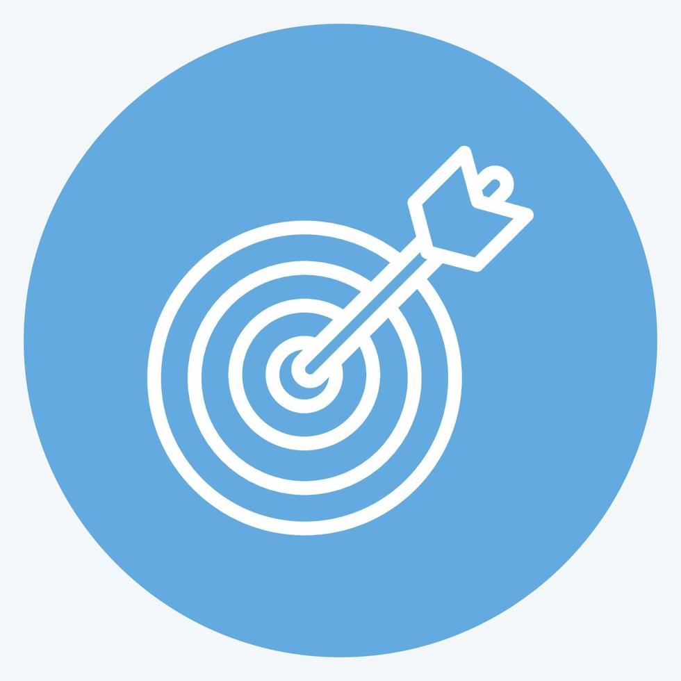 Icon Precision. suitable for Startup symbol. blue eyes style. simple design editable. design template vector. simple illustration vector